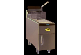 Globe GF15PG 15 lb. Gas Countertop Fryer - Liquid Propane