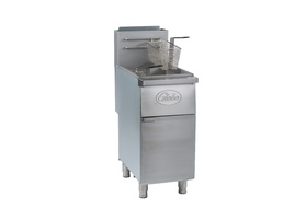 Globe GFF50G 50 lb. Gas Floor Fryer - Natural Gas